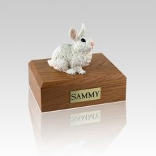 White Small Rabbit Cremation Urn